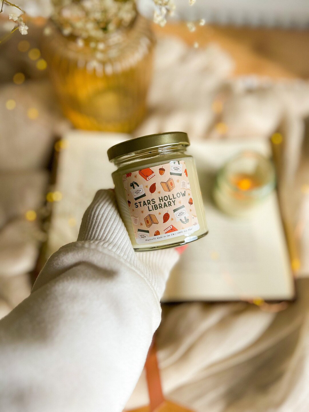 Stars Hollow Library Candle Gilmore Stars Hollow Store Inspired Candle Soy Wax & Vegan/cruelty Fr... | Etsy (US)