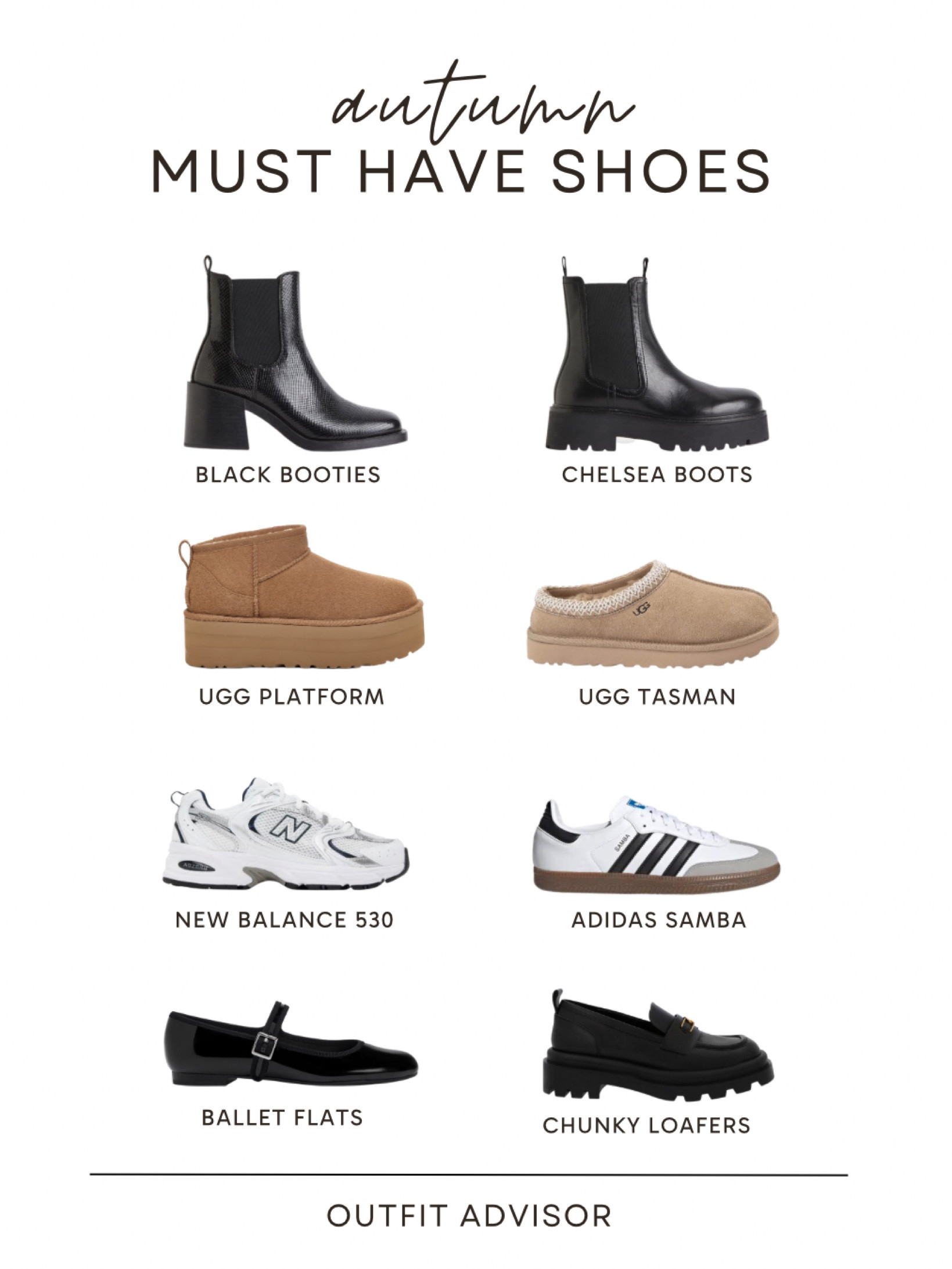 Curated collection of must have fall black Chelsea boots, uggs, adidas & new balance 530 snakers, loafers & flats

#LTKeurope #LTKGiftGuide #LTKshoecrush
