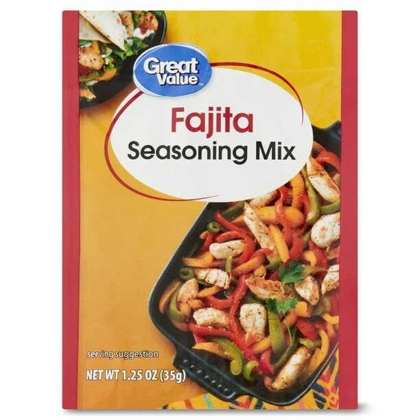 Great Value Fajita Seasoning Mix, 1.25 oz - Walmart.com | Walmart (US)