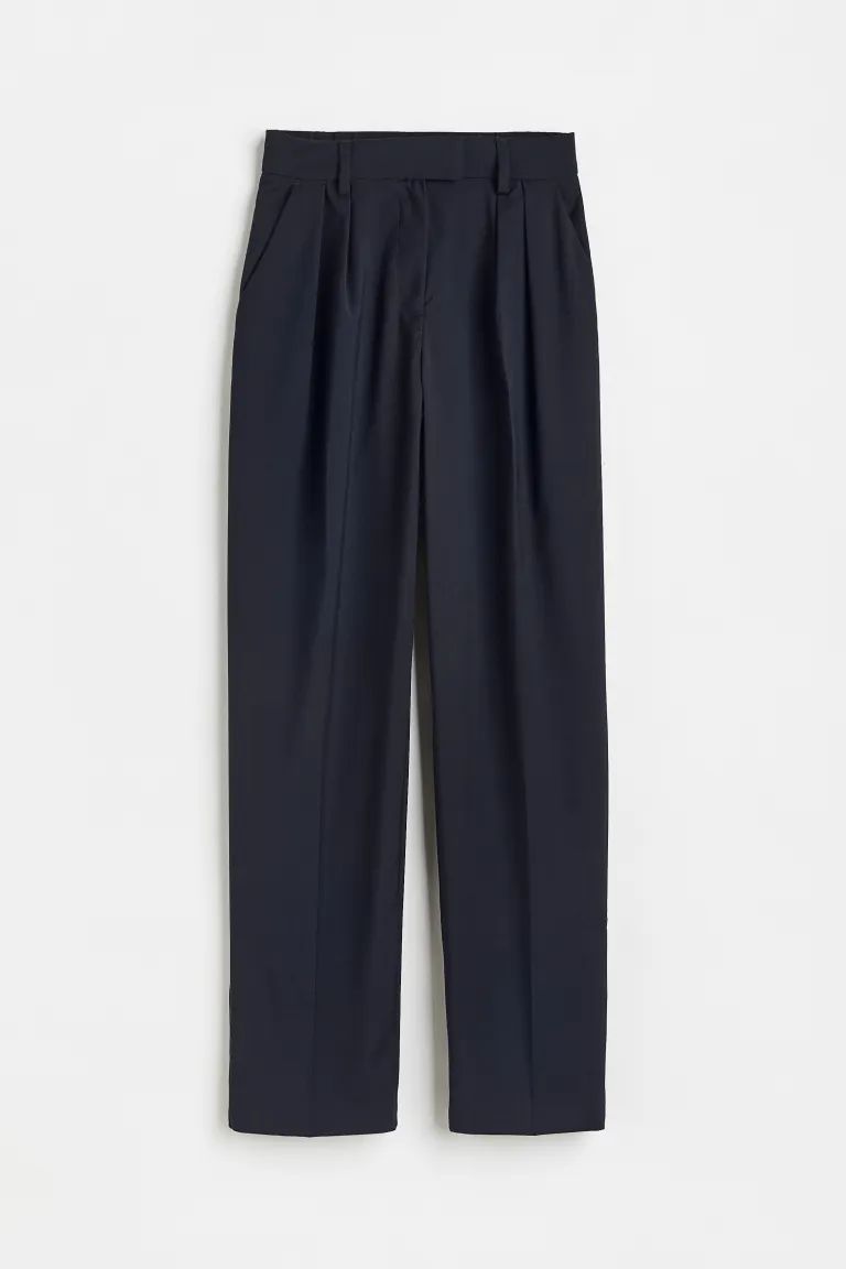 Elegante Hose mit hohem Bund | H&M (DE, AT, CH, NL, FI)