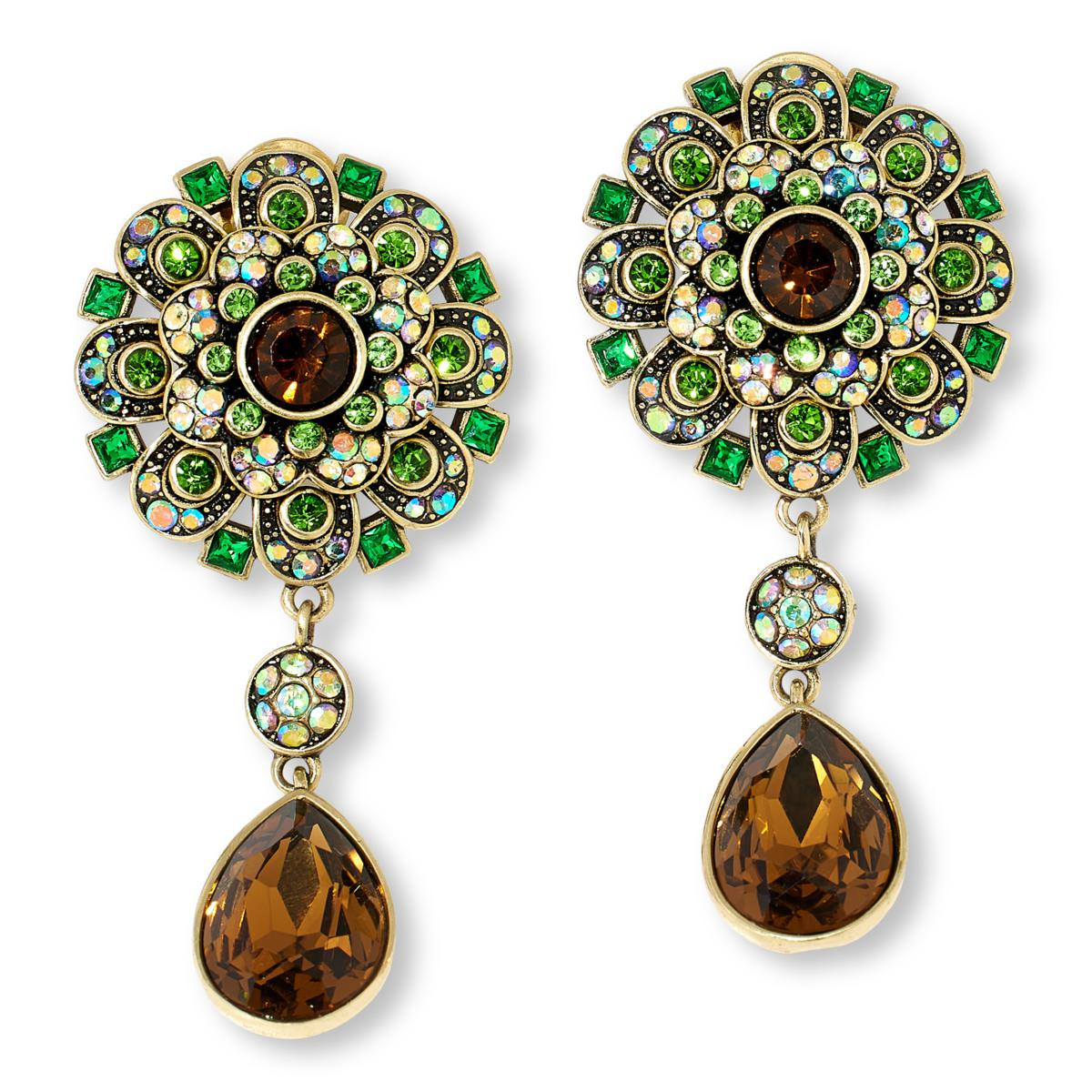 Heidi Daus It's Good to Be Queen Crystal-Encrusted Drop Earrings - 23424864 | HSN | HSN