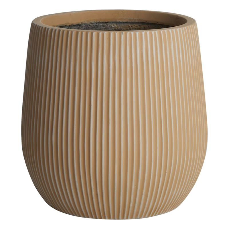 Salem Terracotta Synthetic Outdoor Planter, 12" | At Home