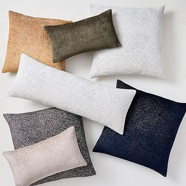 Dotted Chenille Jacquard Pillow Cover | West Elm (US)