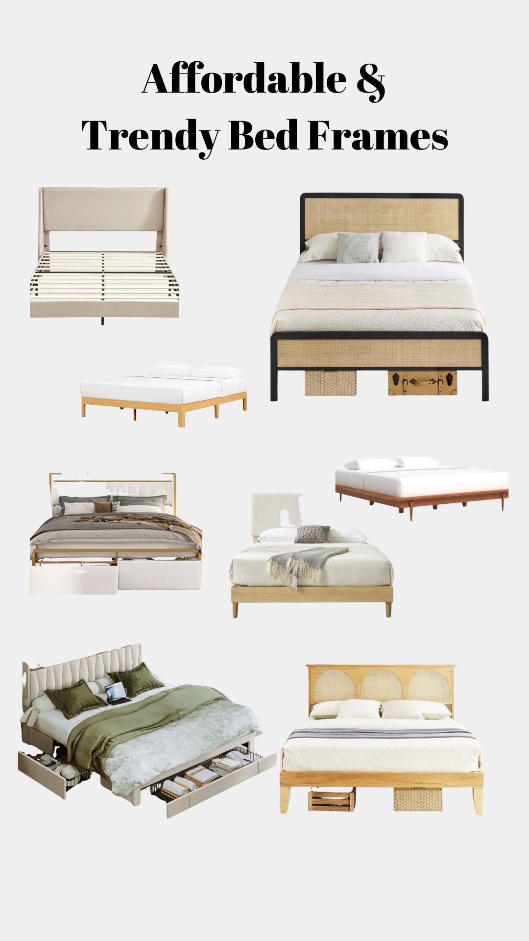 Affordable and modern trendy bed frames! 

 #LTKHome