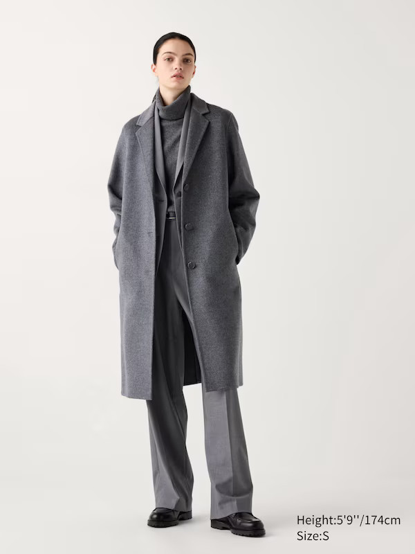 Double Face Chester Long Coat | UNIQLO (US)