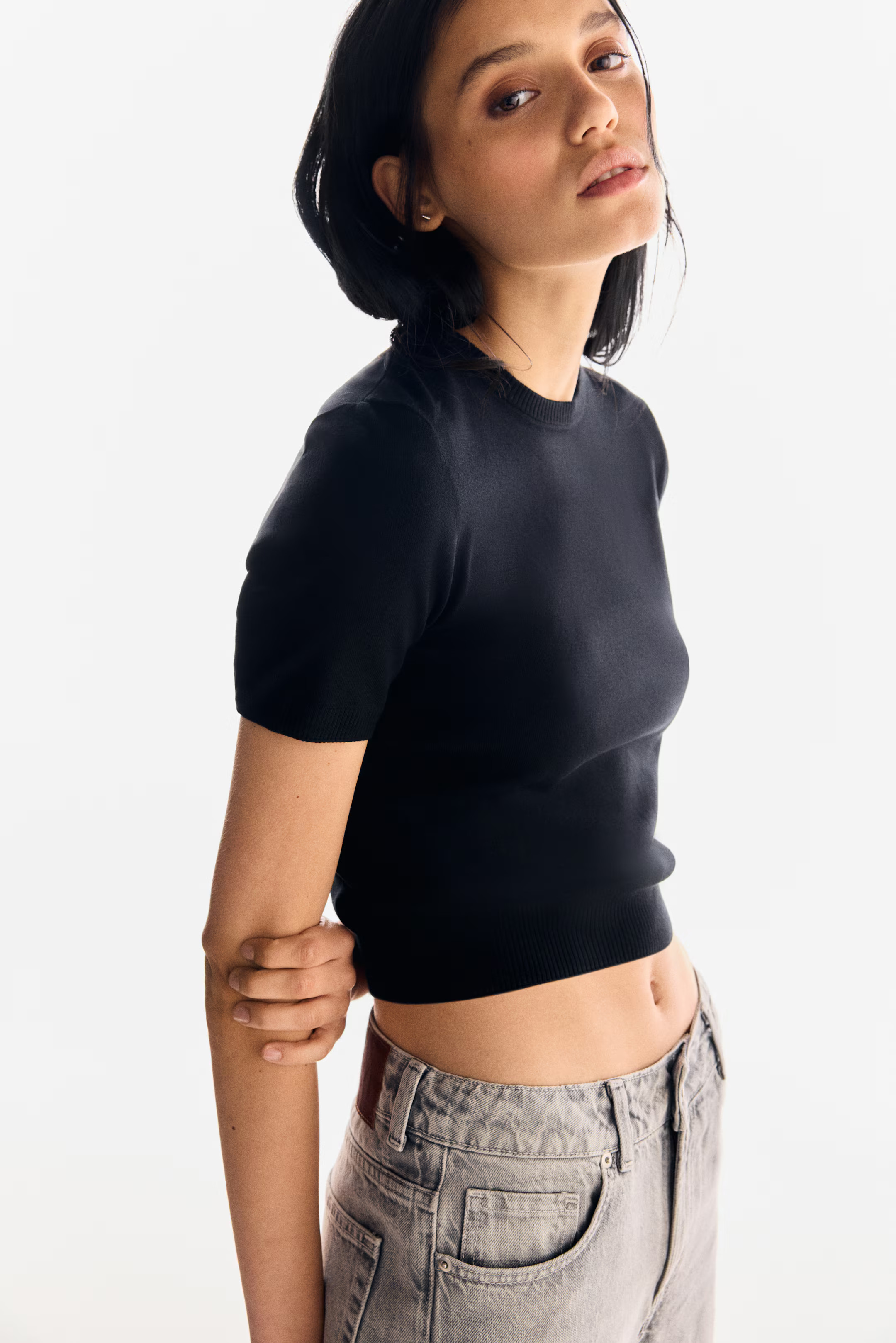 Fine-Knit T-Shirt | H&M (US + CA)