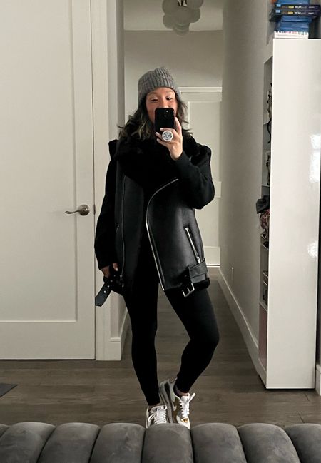 Running errands. City girl. All black outfit. Cold weather gear. Winter outfit. 

#LTKtravel #LTKunder100 #LTKshoecrush
