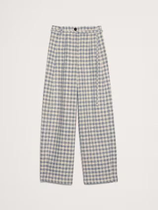 Ultra-High Rise Relaxed Barrel Donegal Pant | Banana Republic (US)