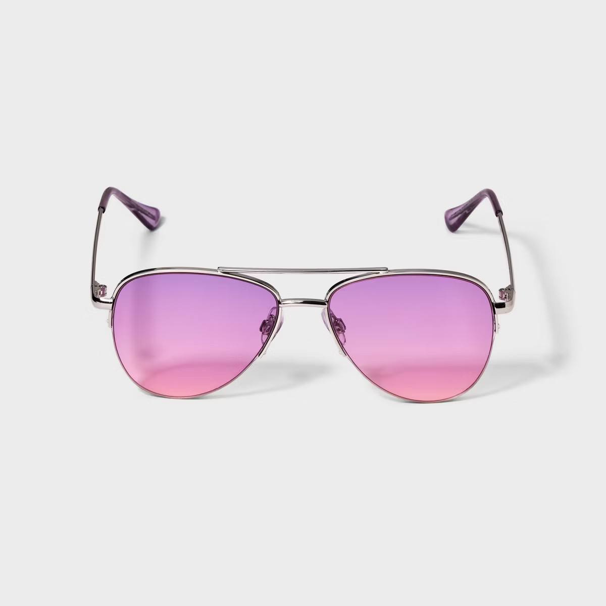 Girls' Metal Aviator Sunglasses - art class™ Purple | Target