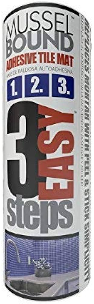MusselBound 15-sq ft White Plastic Tile Membrane Peel-Set-Grout No Mortar. | Amazon (US)