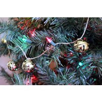 Gold Bell Garland, Sleigh Jingle Rustic Christmas Tree Decorations | Etsy (US)