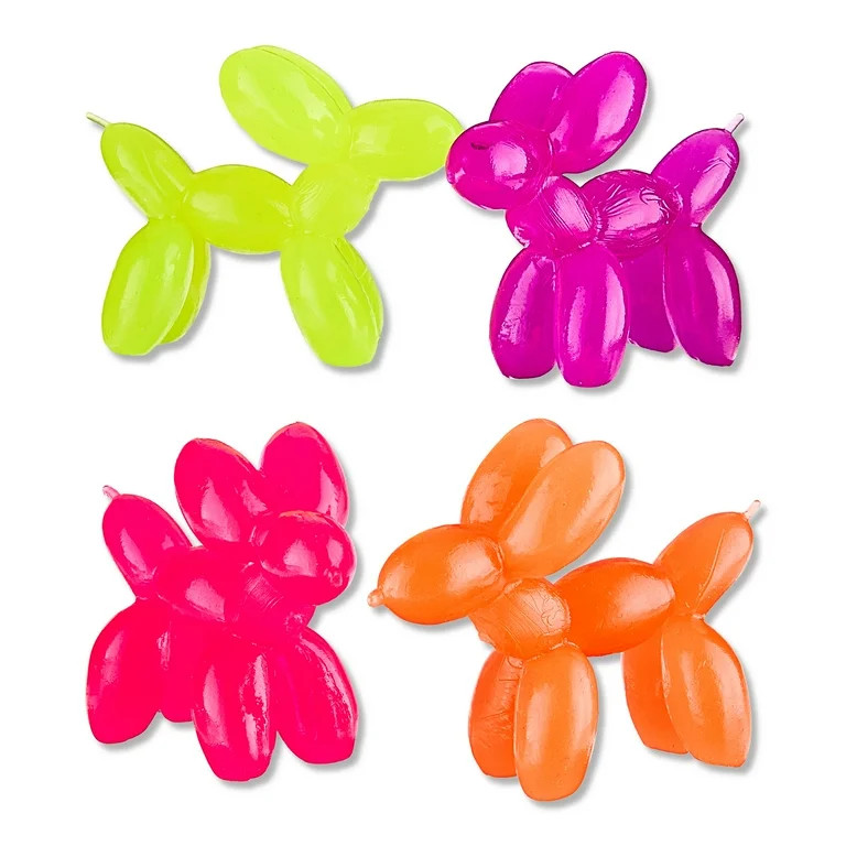 Balloon Dog Party Favors, Multicolor, 4 Count, Valentine's Day by Way To Celebrate | Walmart (US)