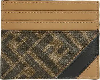 FF Diagonal Leather Card Case | Nordstrom