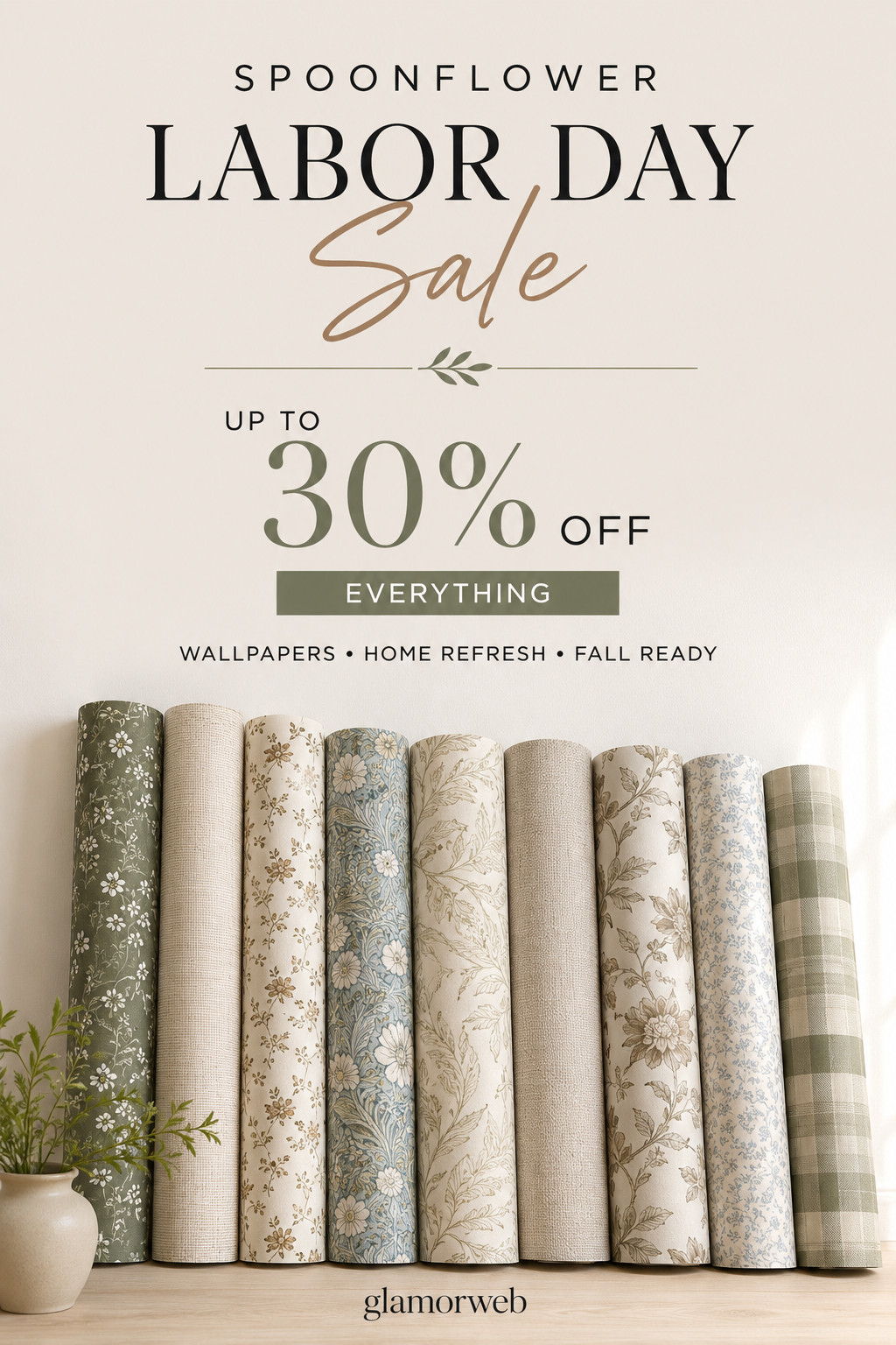 Obsessed with these Spoonflower wallpaper finds for an easy fall home refresh 🍂🤎 Their Labor Day Sale is up to 30% off everything, and there are so many pretty prints for bedrooms, living rooms, entryways, powder rooms and accent walls. I love how wallpaper can completely change the feel of a space without replacing all the furniture. These soft florals, vintage-inspired patterns and cozy neutral prints are perfect for making your home feel warmer and more finished for fall.

#Spoonflower #SpoonflowerWallpaper #LaborDaySale #LaborDayDeals #WallpaperFinds #FallHomeRefresh #FallDecor #FallHomeDecor #BedroomWallpaper #LivingRoomWallpaper #WallpaperIdeas #AccentWall #HomeDecorFinds #CozyHome #InteriorInspo #WallpaperInspo #BedroomRefresh #LivingRoomRefresh #HomeMakeover #FallInteriors #CozyFallHome #HomeDecorIdeas #LTKHome #LTKFinds #HomeSale #InteriorDesignIdeas 

 #LTKSeasonal #LTKHome #LTKSaleAlert