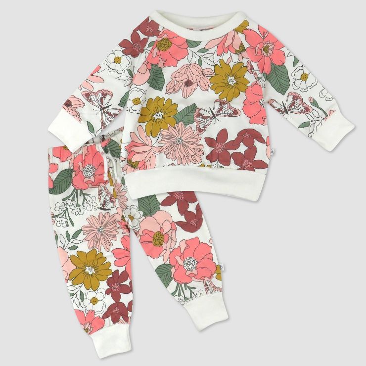 Honest Baby Organic Cotton Color Me Happy Top and Bottom Set - Pink | Target