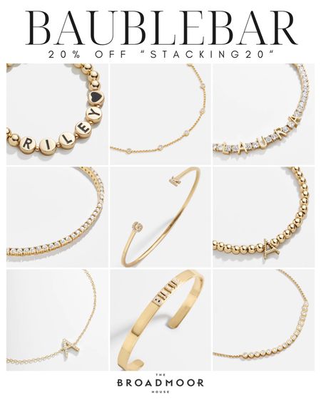 Baublebar is having a 20% off sale for bracelets! Use code STACKING20


Baublebar, bracelet, jewelry, gold jewelry, gold bracelet, personalized jewelry, personalized bracelet 

#LTKsalealert #LTKFind #LTKstyletip