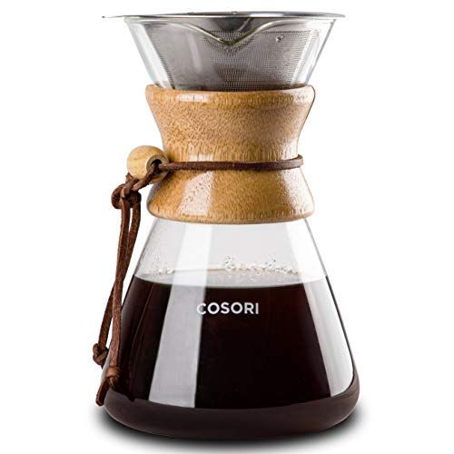 COSORI Pour Over Coffee Maker with Double-layer Stainless Steel Filter, Coffee Dripper Brewer & Glas | Amazon (US)