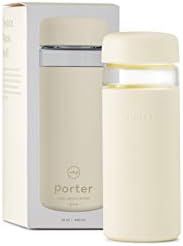 W&P Porter Glass Wide Mouth Bottle w/ Protective Silicone Sleeve | Cream 16 Ounces | On-the-Go |Reus | Amazon (US)