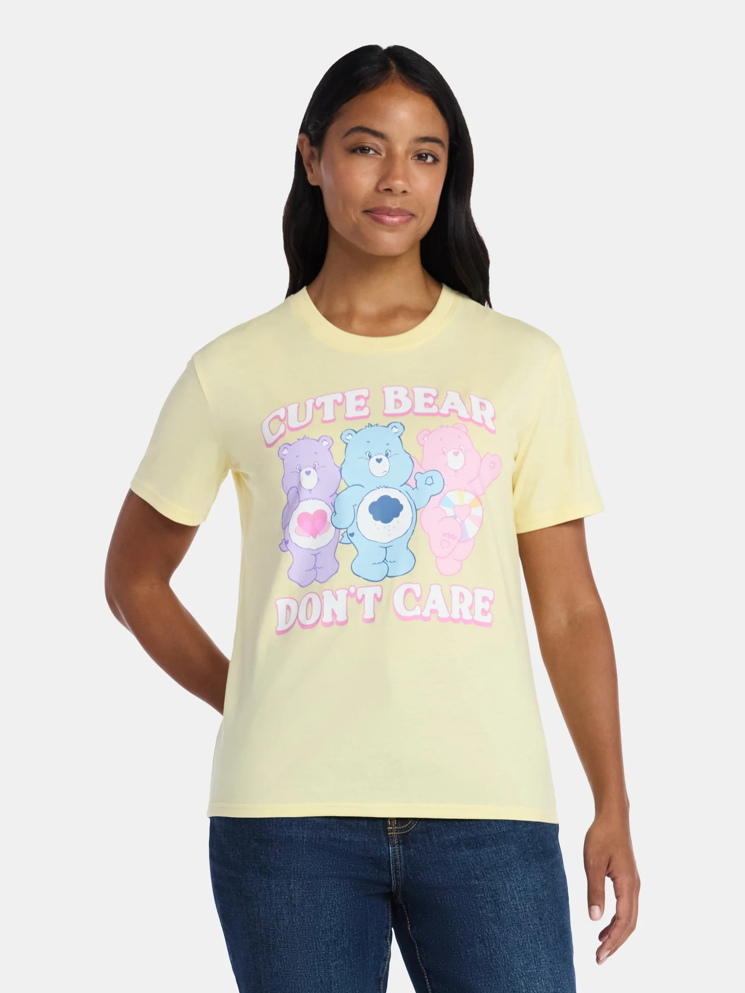 Care Bears Women's Graphic Tee with Short Sleeves, Sizes XXS-XXL - Walmart.com | Walmart (US)