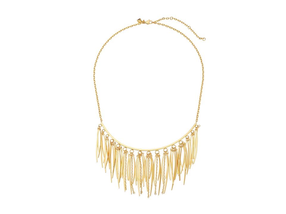 Rebecca Minkoff - Needle Statement Collar Necklace (Gold) Necklace | 6pm