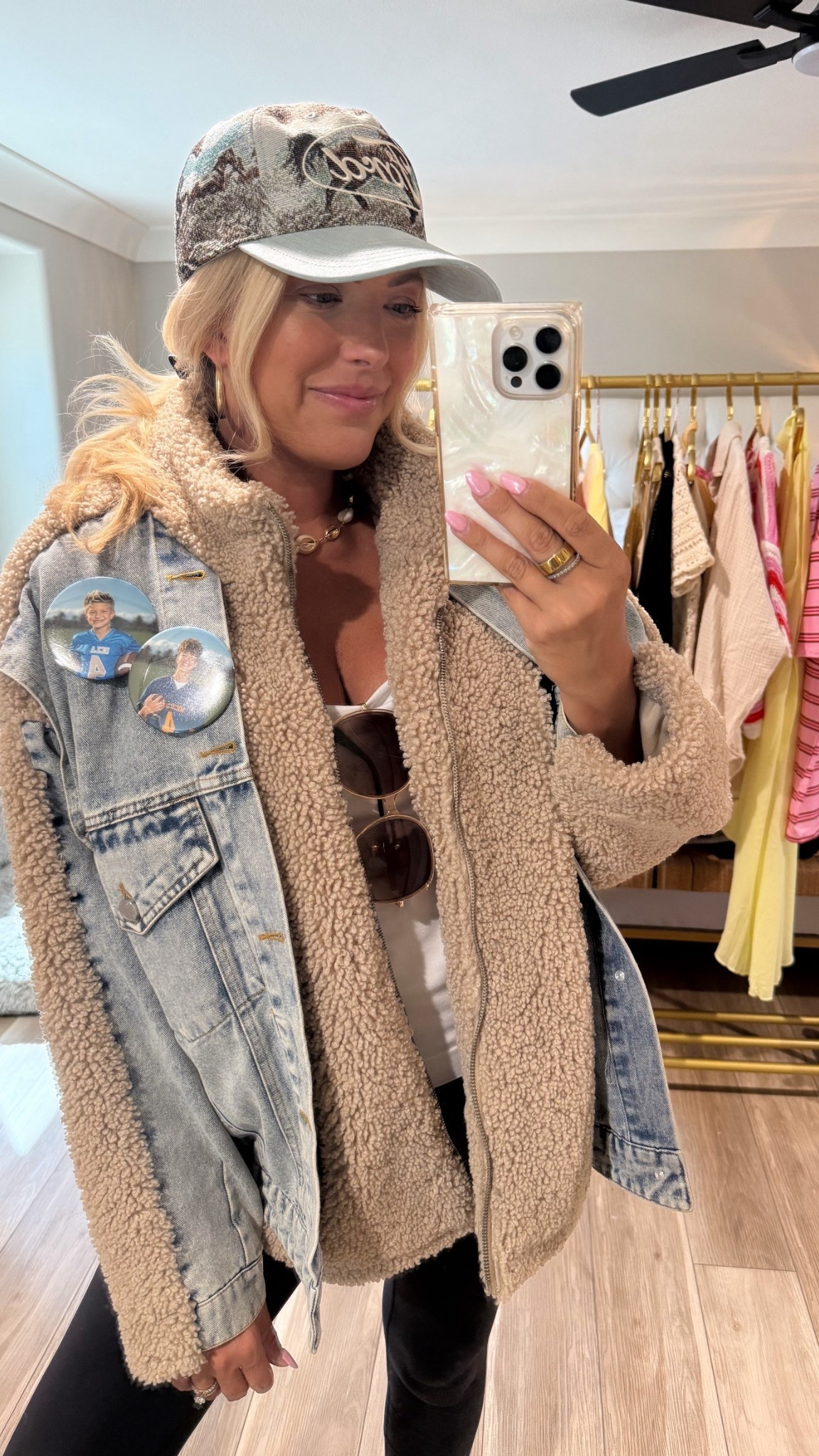 Jacket is by BlankNYC. 
