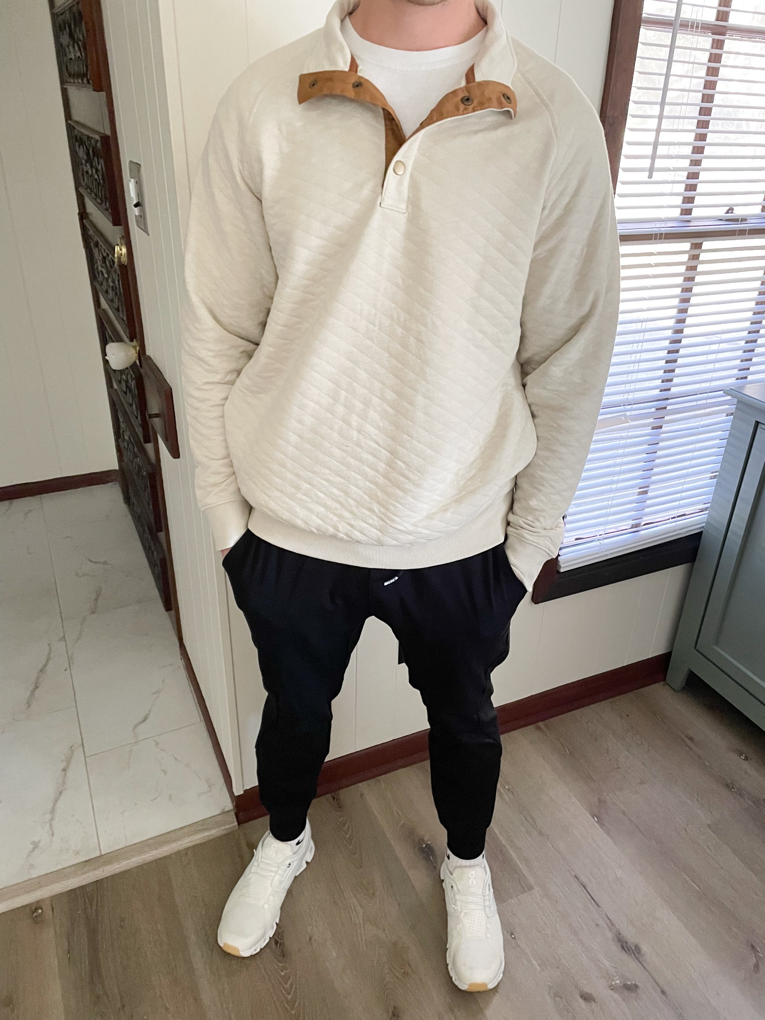 Tanner’s ootd on Christmas 
.
.
target pullover // target // target men’s // quilted pullover for men // men’s outerwear // on cloud running shoes // on cloud shoes // black joggers // performance joggers // men’s joggers // men’s style // Nordstrom // men’s Nordstrom finds 

#LTKmens #LTKstyletip