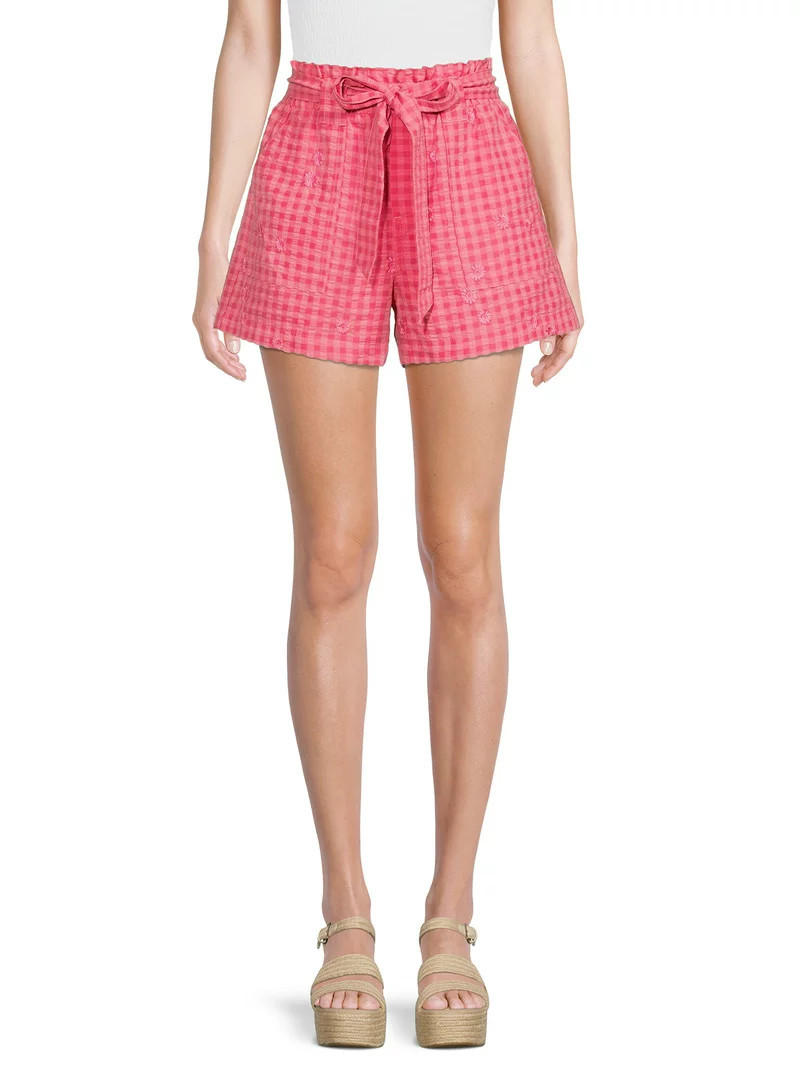 Time and Tru Women’s Paperbag Waist Short | Walmart (US)