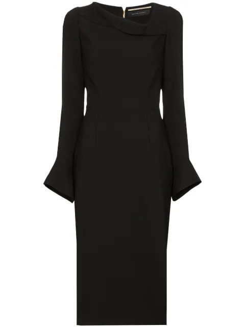 Roland MouretLiman midi-dress | Farfetch (US)