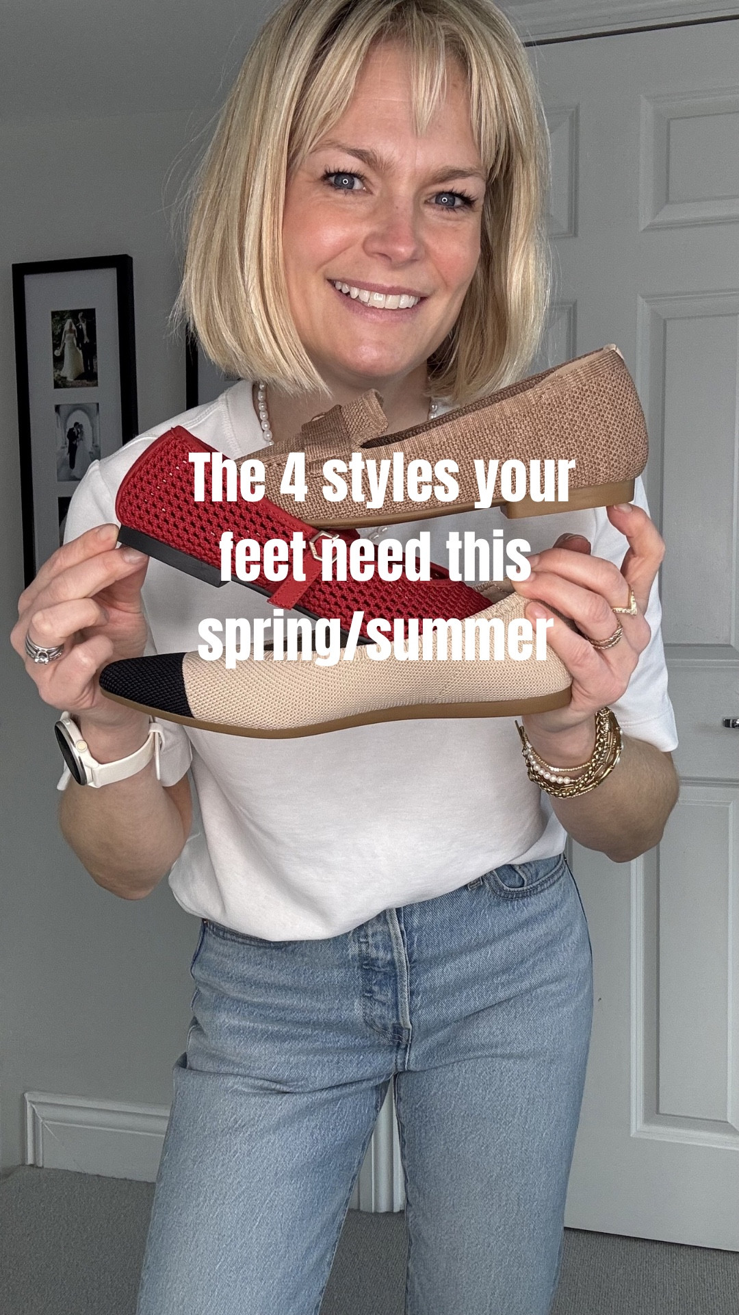 Here are the 4 styles your 🦶and your wardrobe need to create successful outfits for every day this spring summer AD 

What makes @VIVAIA different is that their footwear is made from recycled plastic bottles; is machine washable, breathable, lightweight, incredibly comfortable thanks to the cushioning and heel padding and comes in half sizes from 2.5 to 8.5 in many styles 🙌🙌
Plus quote CLAIRE10 at checkout for your 10% discount

All styles come in multiple colours too. I’ve linked an additional style that I’ve shown on Instagram stories  

Wearing my usual size throughout. 

Footwear 
Mesh ballet flats
Comfortable shoes 
Trainers 

#LTKuk #LTKshoes #LTKspring