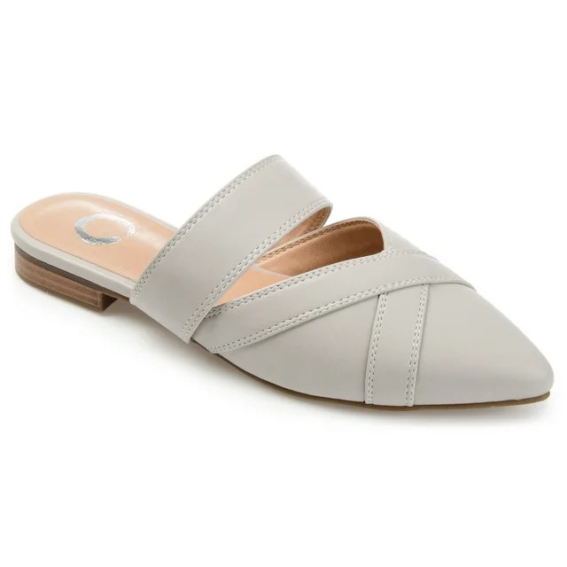 Journee Womens Stasi Slip On Pointed Toe Mules Flats | Walmart (US)