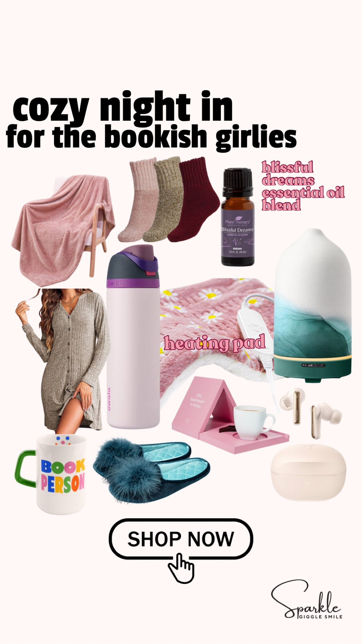 Get ready for the ultimate cozy night in! 🧸 Whether you’re diving into a new romance read or enjoying your favorite fall novel, I’ve rounded up the perfect essentials for every book lover. From comfy loungewear to the softest blankets and must-have headphones, these picks will elevate your reading experience. 📚✨ Shop my favorite cozy finds for a night of reading bliss—tap to grab your essentials and snuggle up! #BookLover #CozyEssentials #FallReading #NightInVibes #BookwormLife 

#LTKSeasonal #LTKGiftGuide #LTKHome