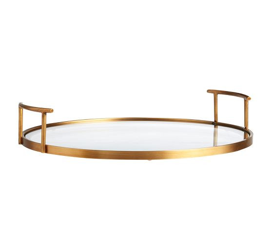 Bleecker Glass Bar Tray | Pottery Barn (US)