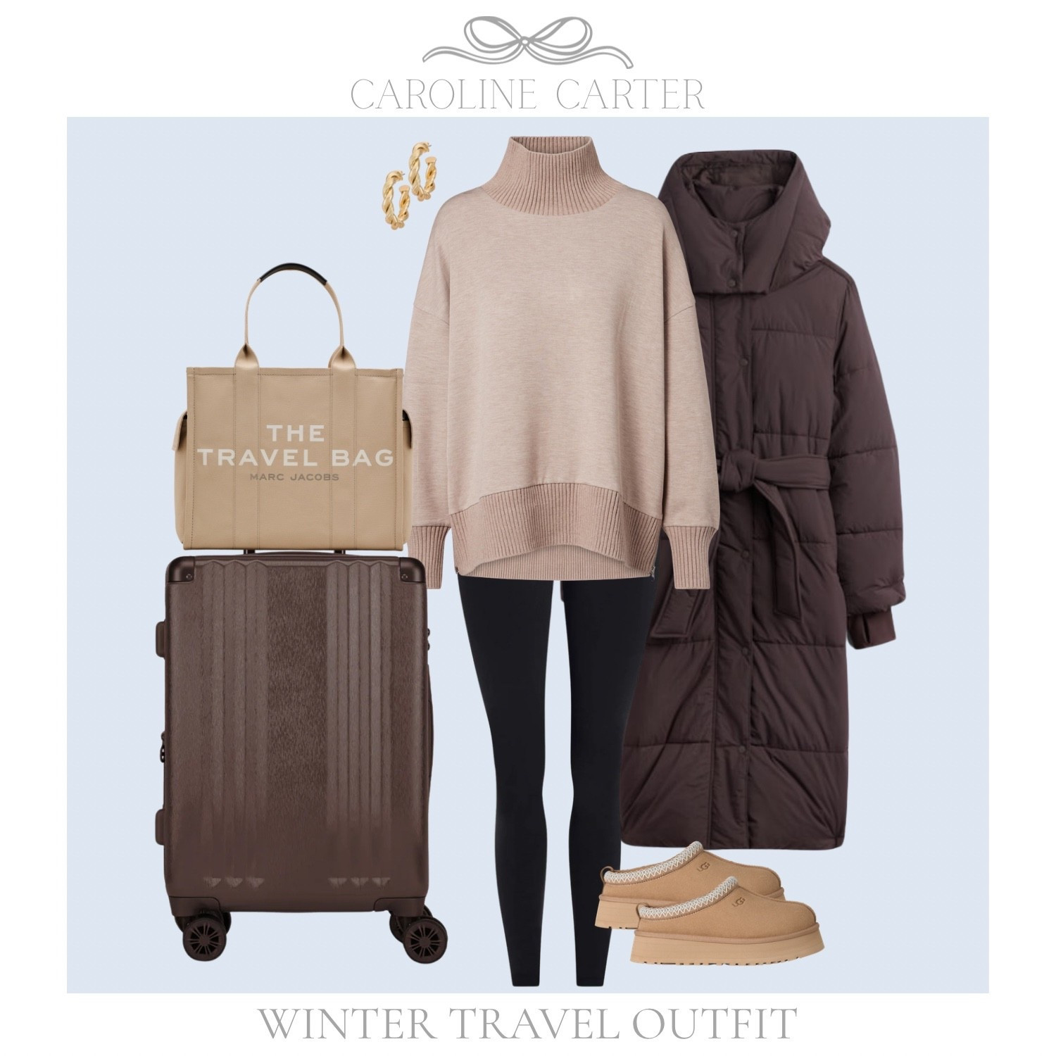 Neutral layers for winter travel ✈️ comfy, chic, and airport-ready.

winter travel outfit, airport outfit, neutral travel look, cozy layers, puffer coat, turtleneck sweater, leggings outfit, travel essentials, neutral style, carry on travel, winter airport style

#LTKActive #LTKHoliday #LTKTravel