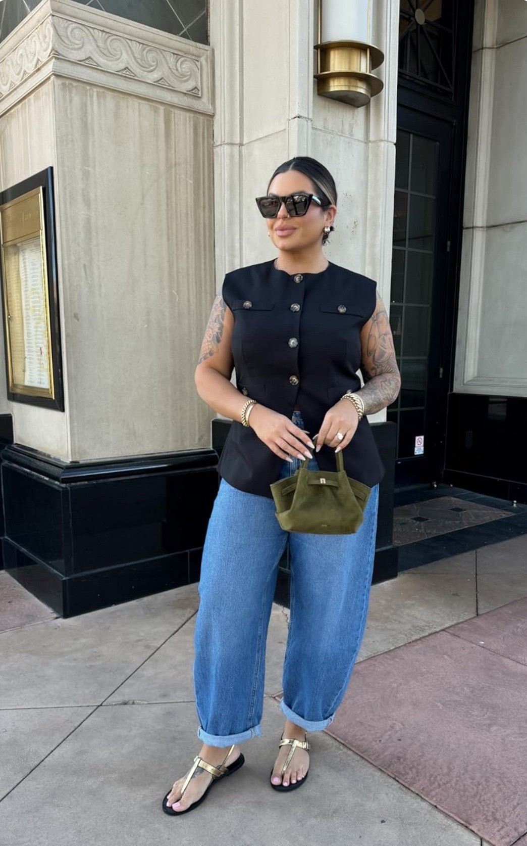  Vest was part of a set size XL
Really nice set BTW! The shirts fit really good as well . Jeans and sandals
Are old no link 





#LTKStyle #LTKFinds #LTKCurves #LTKFashion 
#MidsizeOutfit #CurvyStyle #CityChic #ElevatedCasual #MinimalChic
#BlackTop #StructuredTop #WideLegJeans #DenimStyle #EffortlessStyle
#GoldSandals #DesignerInspired #NeutralAccessories #ModernClassic
#StreetStyleWomen #TimelessStyle #CapsuleWardrobe #EverydayLuxury

#LTKMidsize #LTKSeasonal