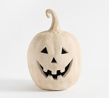 Handmade Terracotta Jack O'Lantern | Pottery Barn (US)