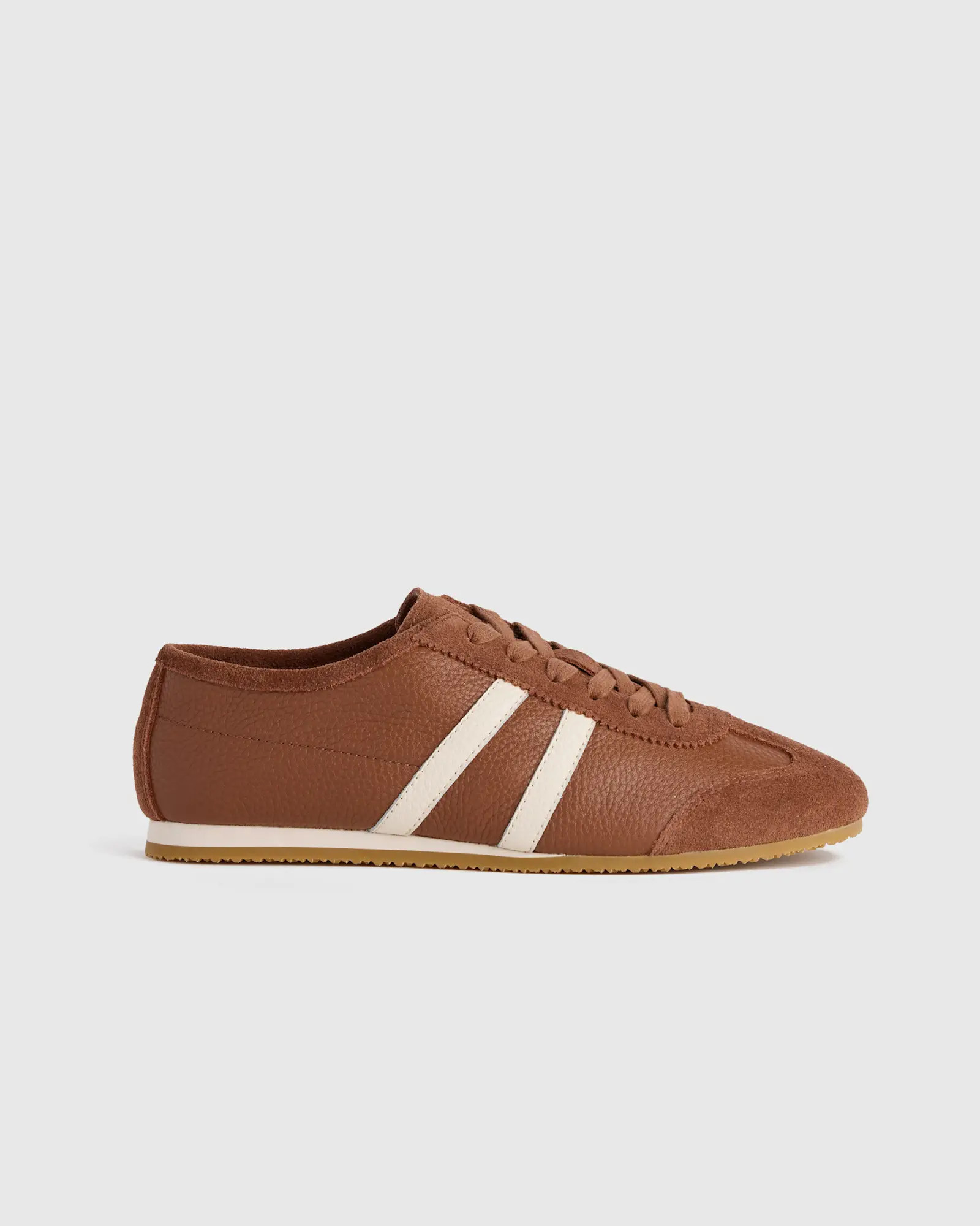 Italian Leather & Suede Low Profile Sneaker | Quince