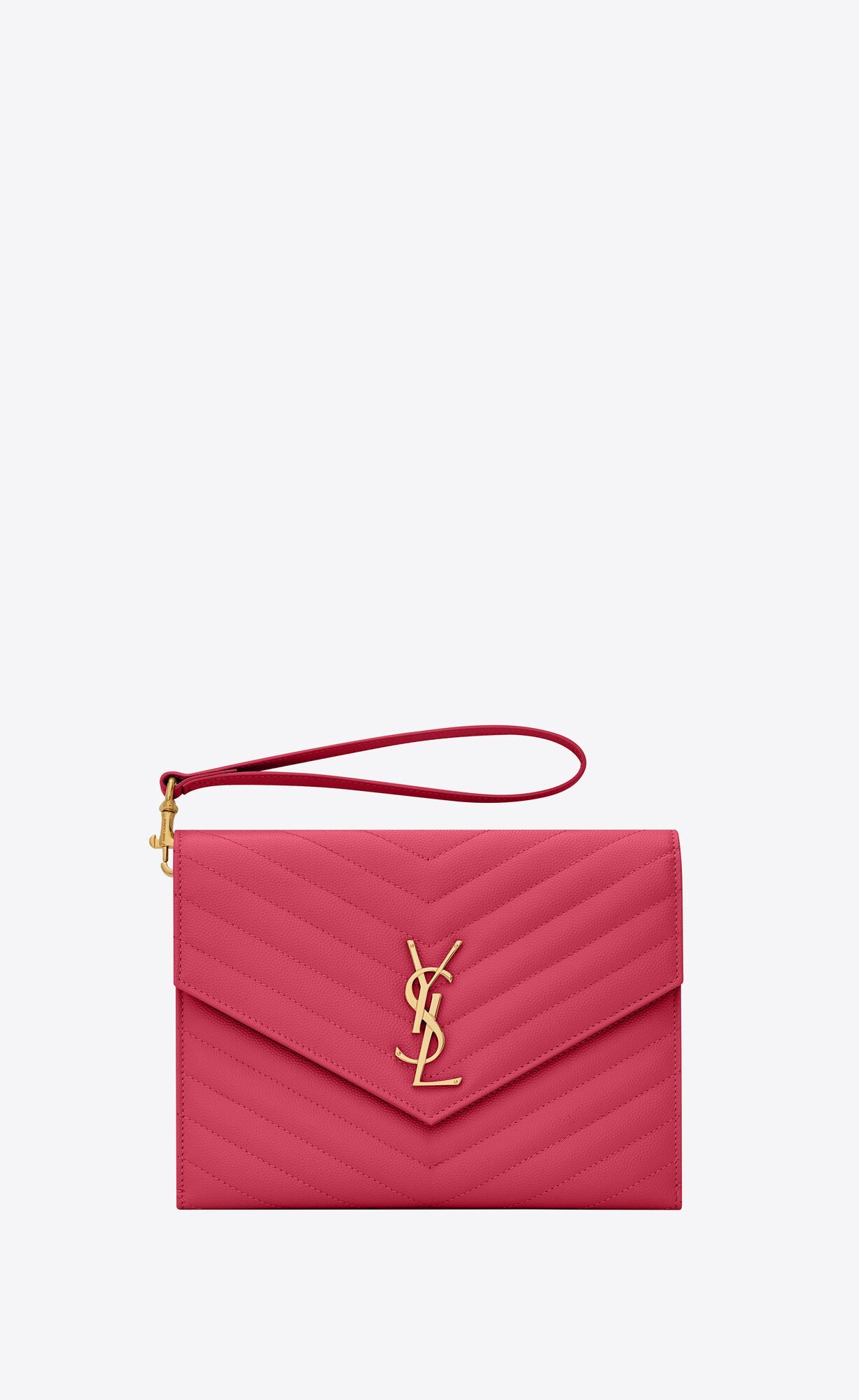 cassandre matelassé flap pouch in quilted grain de poudre embossed leather | Saint Laurent Inc. (Global)