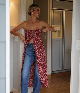 x Cyd Morris The Millie Ditsy Floral U-Hardware Detail Sleeveless Dress Cover Up | Dillard's