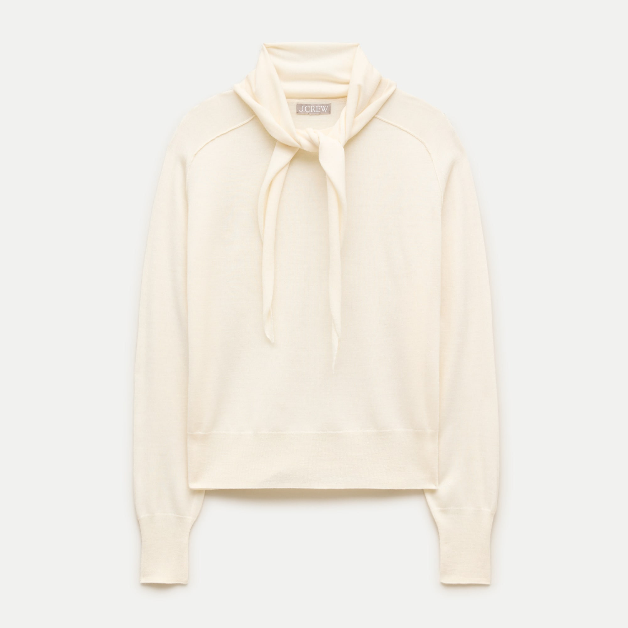 Scarf sweater in merino wool blend | J. Crew US