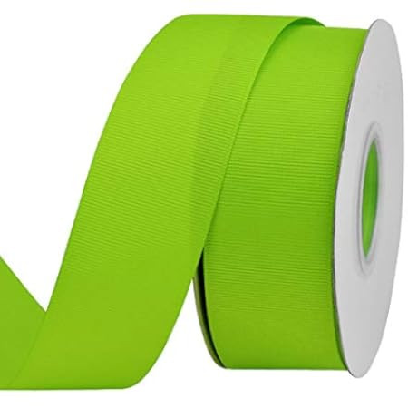 Morex Ribbon Neon Grosgrain Ribbon, 7/8-Inch by 20-Yard, Key Lime (06622/20-544) | Amazon (US)