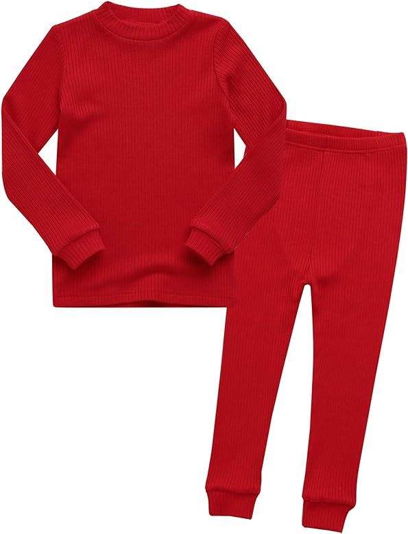 VAENAIT BABY 12M-7T Kids Boys Girls Solid Modal Daily Pajamas Pyjamas Sleepwear Set | Amazon (US)