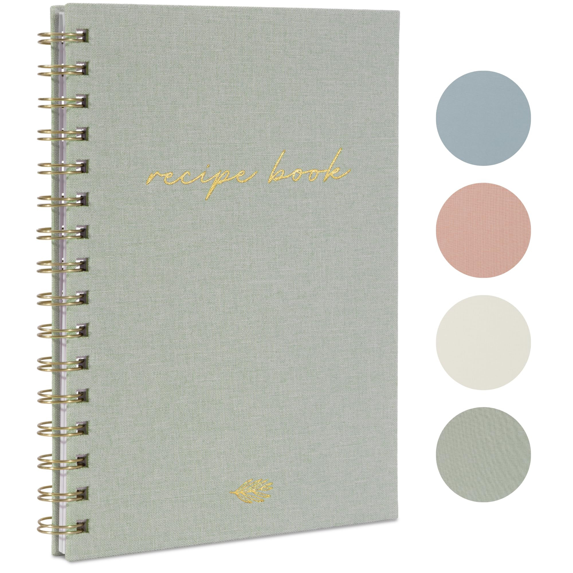 ZICOTO Aesthetic Blank Recipe Book with Linen Cover - The Perfect Recipe Notebook to Write in You... | Amazon (US)