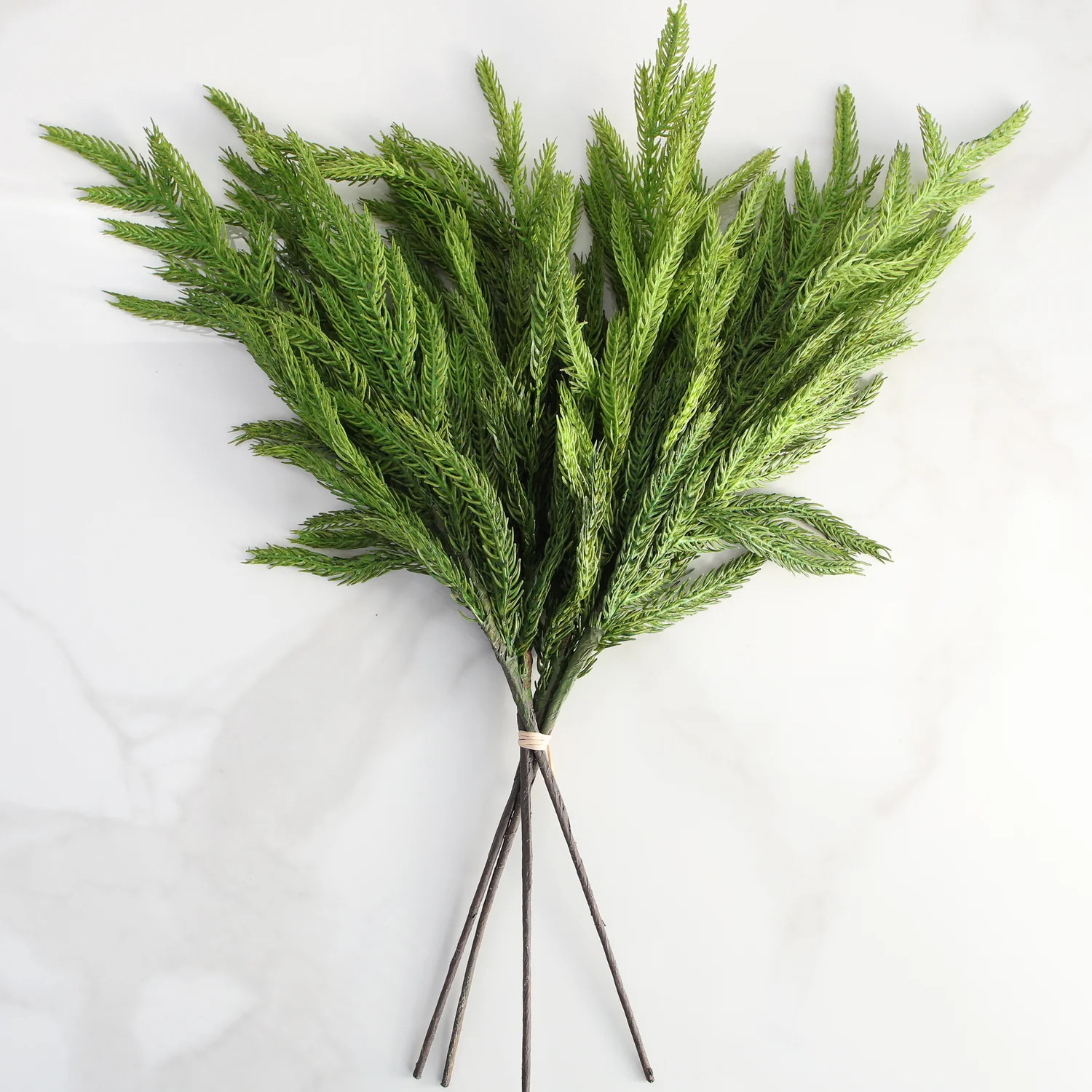 17" Natural Touch Norfolk Pine Stem Bundle of 4 | Interior Delights