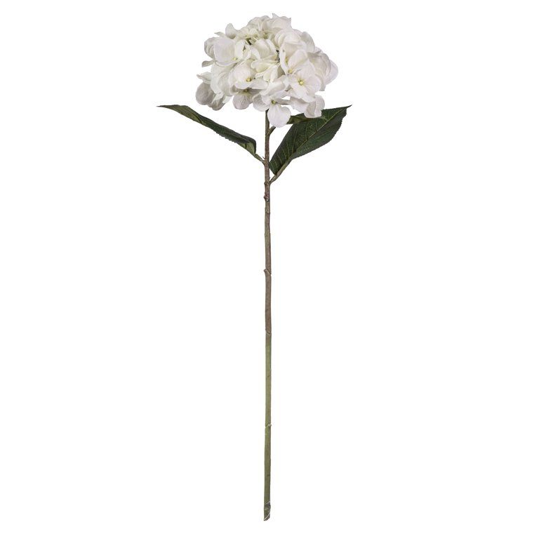 Mainstays Artificial Flowers, 26" White Large Single Hydrangea Long Stem | Walmart (US)