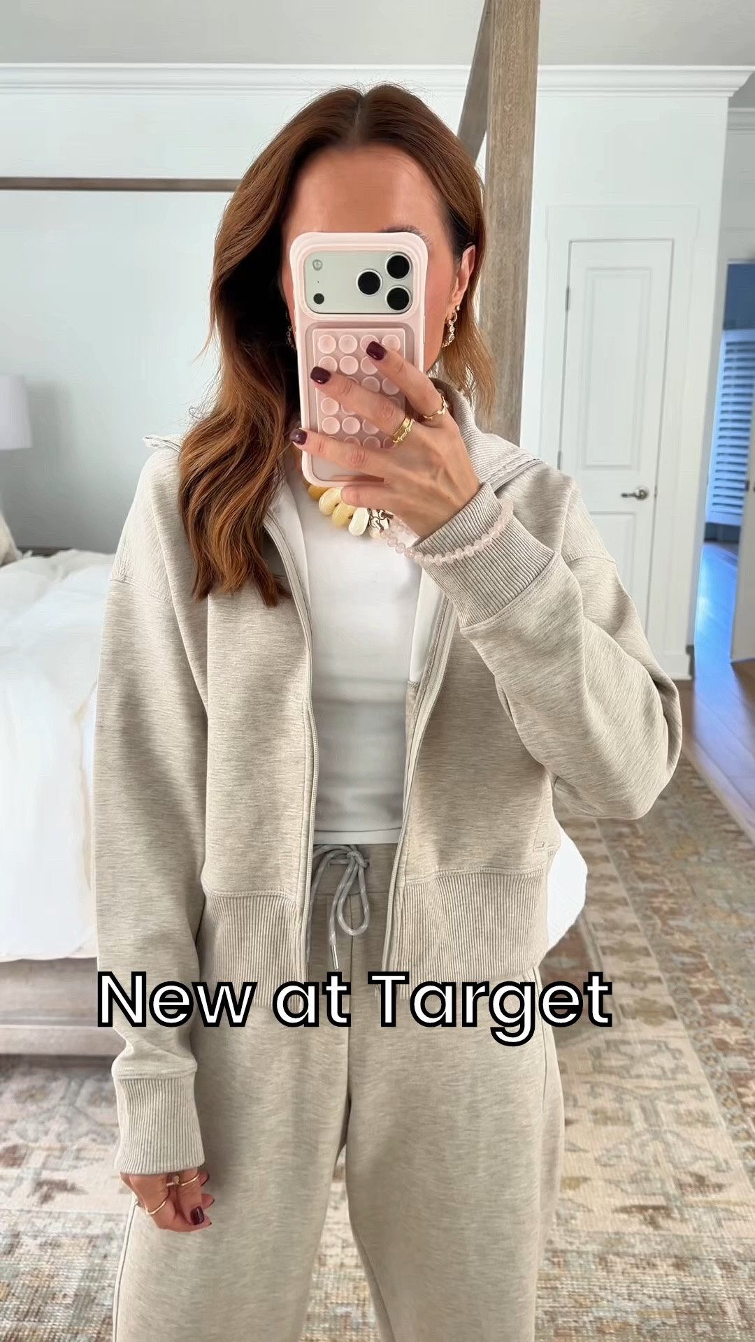 New fall arrivals from Target! Fall outfits. Fall style. Casual outfits. Mom outfits. Matching pant set in XS. Airport outfit. Travel outfit. Size down in pants. I love this fabric!! 
#LTKgrwm #LTKootd #LTKPetite