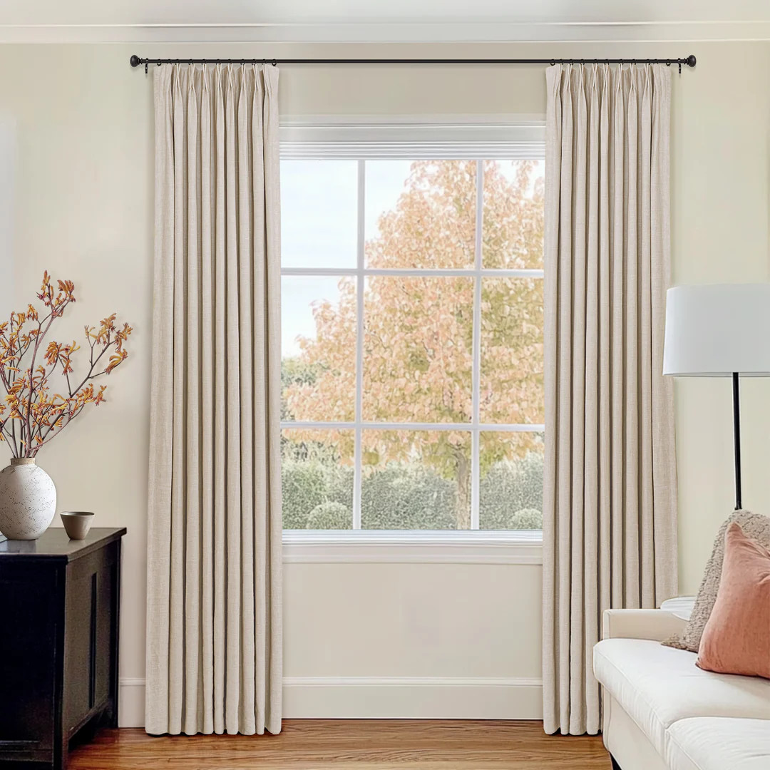 Luma 100% Linen Curtains Drapes Pinch Pleated | Homerilla