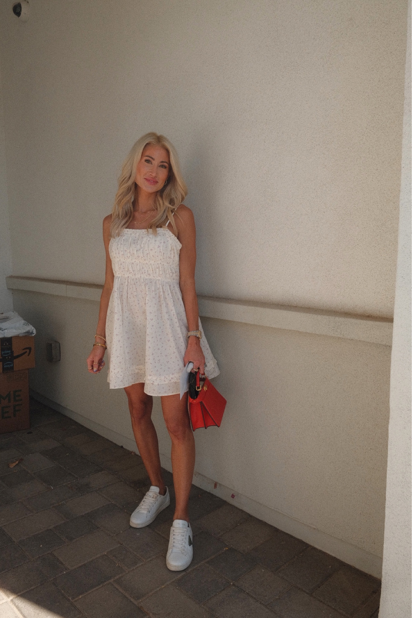 knee length dresses for ladies Gabby Ruffle Hem Mini Dress main image 0