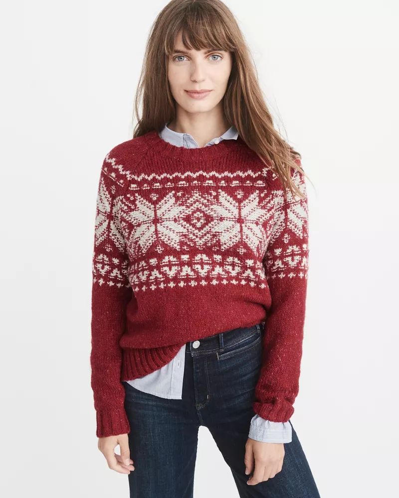 Fair Isle Crew Sweater | Abercrombie & Fitch US & UK