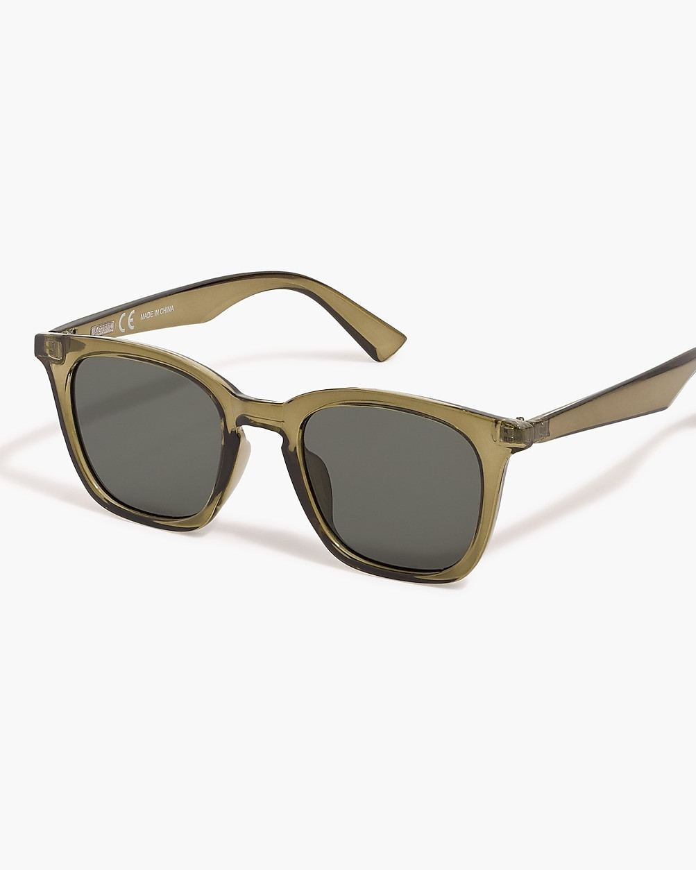 Green square-frame sunglasses | J.Crew Factory