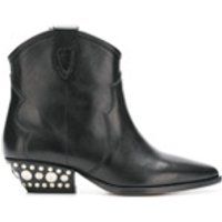 Isabel Marant studded heel ankle cowboy boots - Black | Farfetch EU